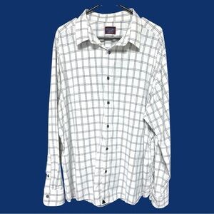 UNTUCKit Blue and White Longsleeve Casual Button Down Shirt Size XXL